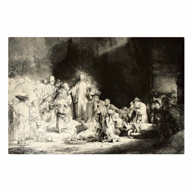 Wandbilder Rembrandt van Rijn - Christus heilt die Kranken