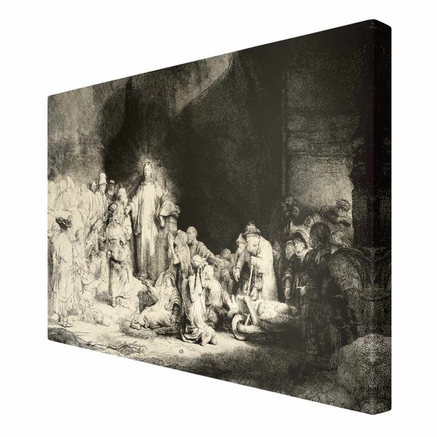 Leinwandbilder kaufen Rembrandt van Rijn - Christus heilt die Kranken