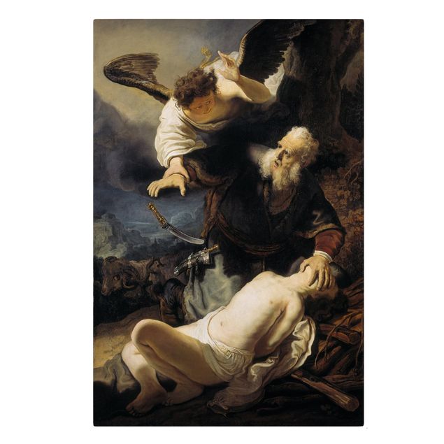 schöne Leinwandbilder Rembrandt van Rijn - Die Opferung Isaaks