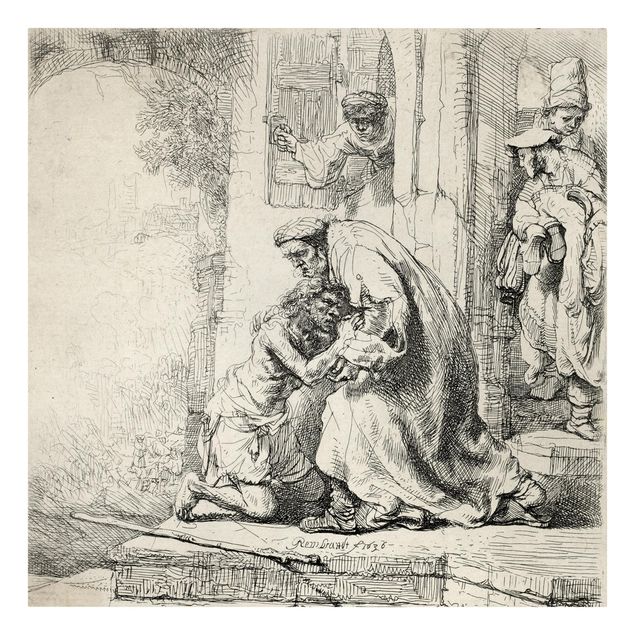 Leinwandbilder kaufen Rembrandt van Rijn - Die Rückkehr des Sohnes