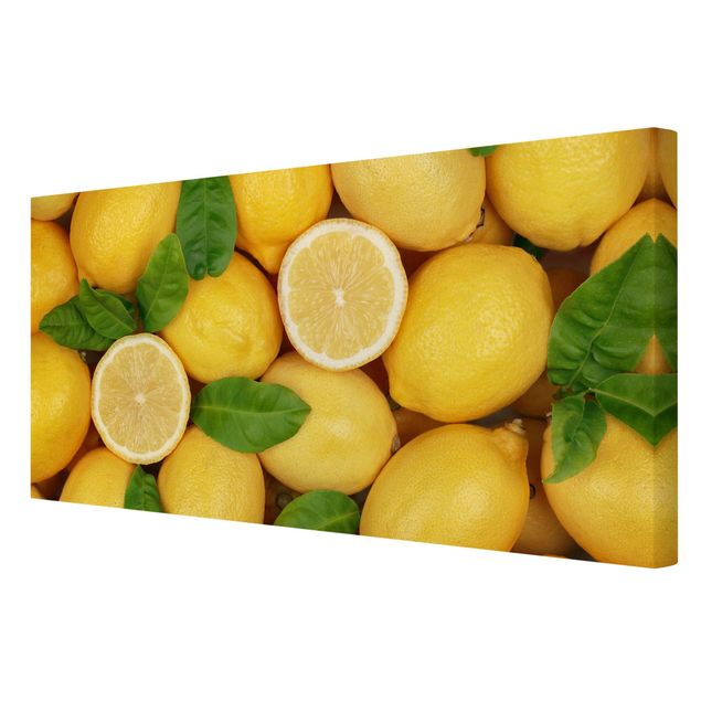 Leinwandbild - Saftige Zitronen - Quer 2:1