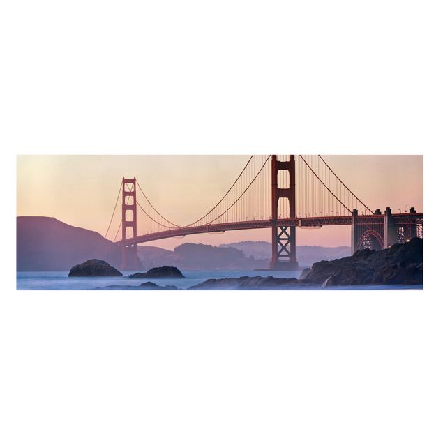 Leinwandbild - San Francisco Romance - Panorama Quer