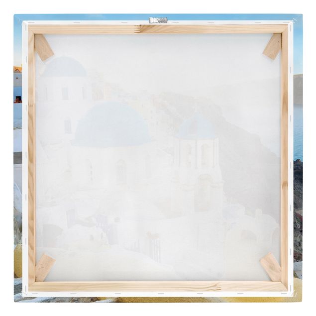 Leinwandbild - Santorini - Quadrat 1:1