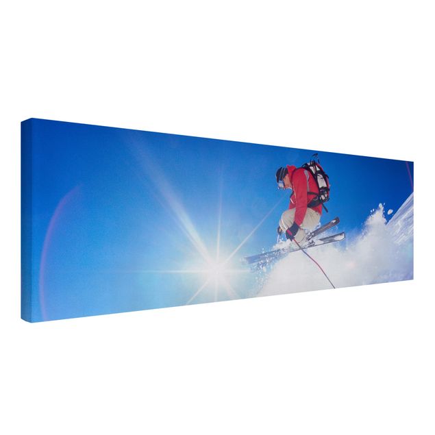 Leinwandbild - Skisprung - Panorama Quer