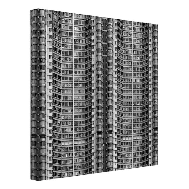 Leinwandbild - Skyscraper - Quadrat 1:1