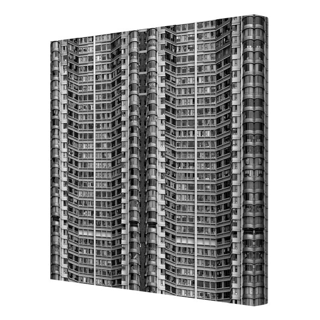 Leinwandbild - Skyscraper - Quadrat 1:1