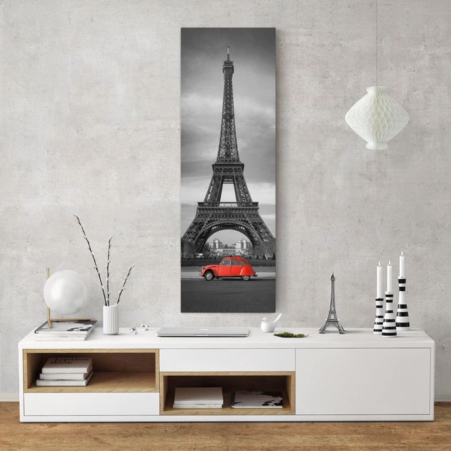 Leinwand schwarz-weiß Spot on Paris