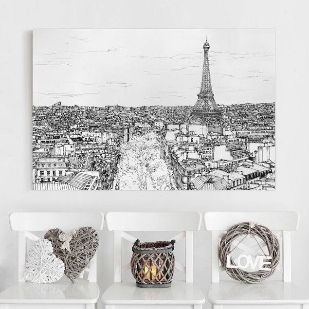 Leinwandbilder Städte Stadtstudie - Paris