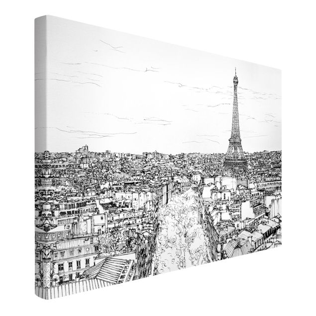 schöne Leinwandbilder Stadtstudie - Paris