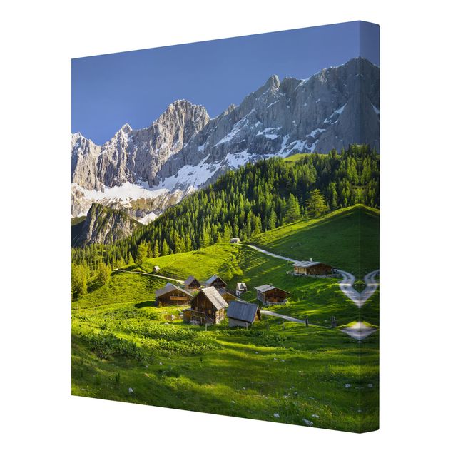 schöne Leinwandbilder Steiermark Almwiese