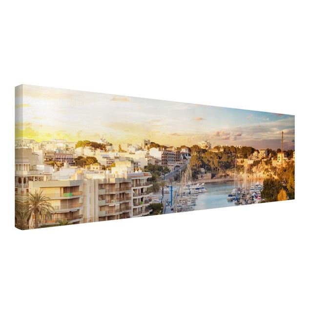 Leinwandbild - Sunny Porto Cristo - Panorama Quer