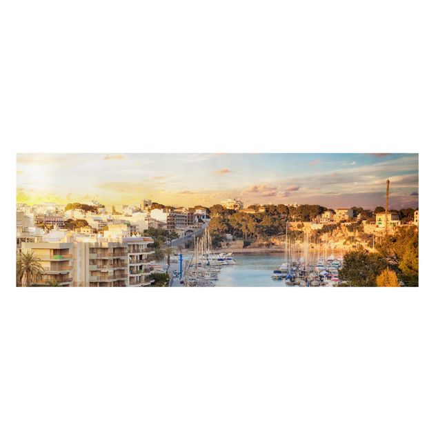 Leinwandbild - Sunny Porto Cristo - Panorama Quer