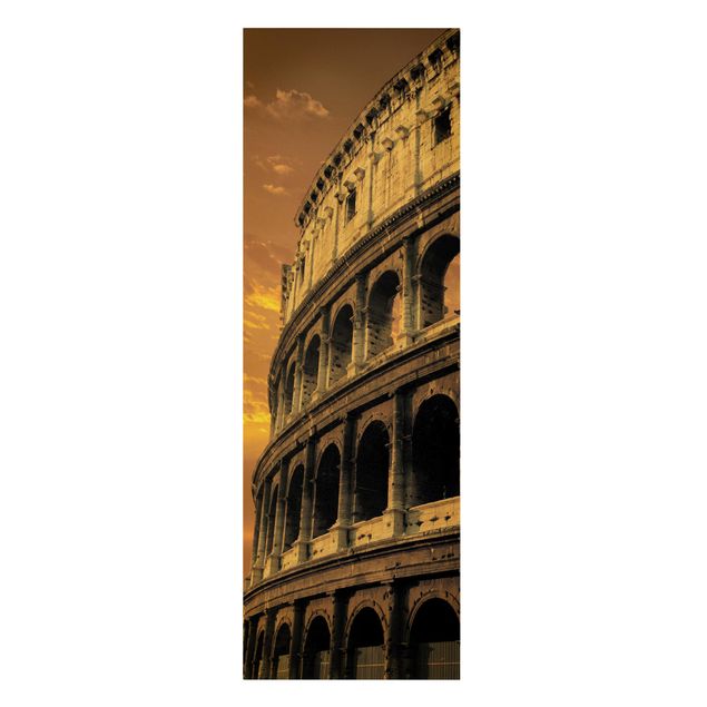 Leinwandbild - The Colosseum - Panorama Hoch