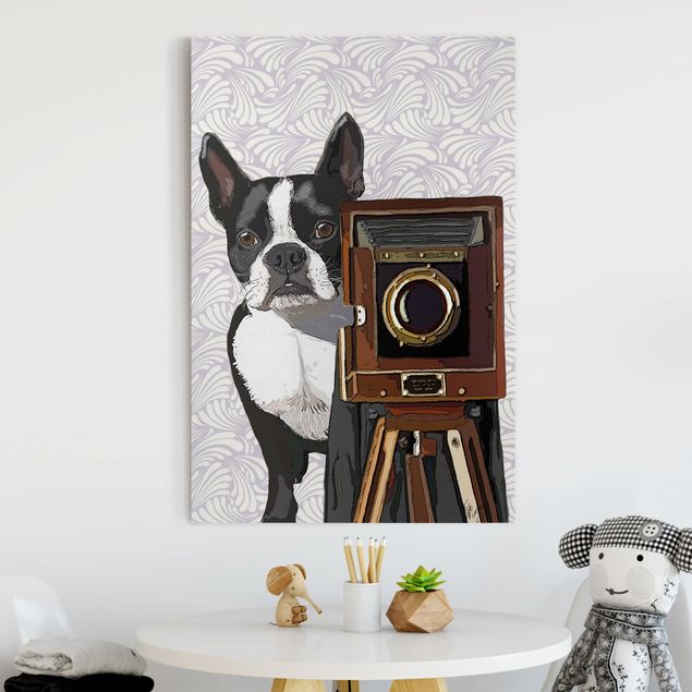 moderne Leinwandbilder Tierfotograf Terrier