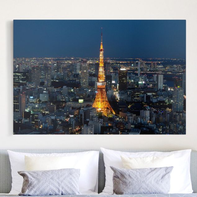 Skyline Leinwandbild Tokyo Tower
