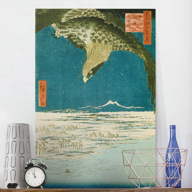 Leinwandbilder Naturmotive Utagawa Hiroshige - Die Hunderttausend-Tsubo-Ebene