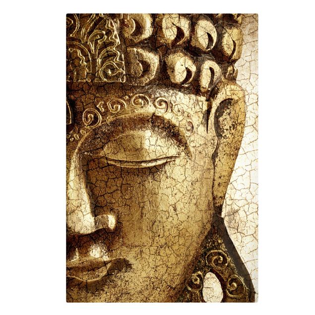 Leinwandbild - Vintage Buddha - Hoch 2:3