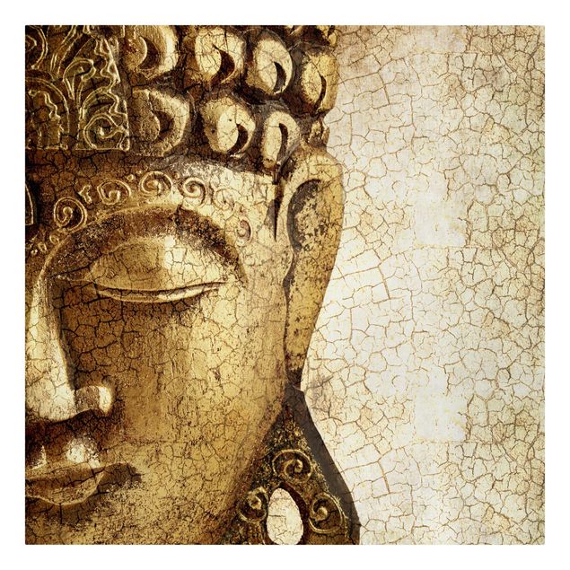 Leinwandbild - Vintage Buddha - Quadrat 1:1