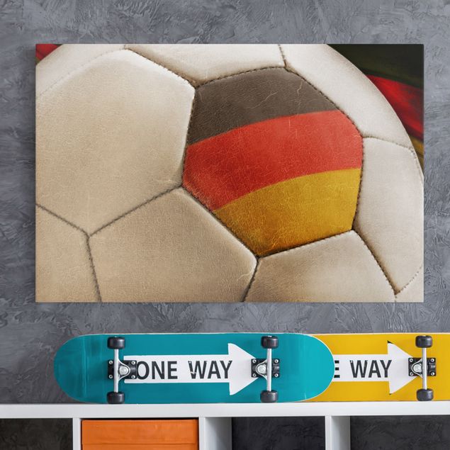 Leinwandbilder Retro Vintage Fussball Deutschland