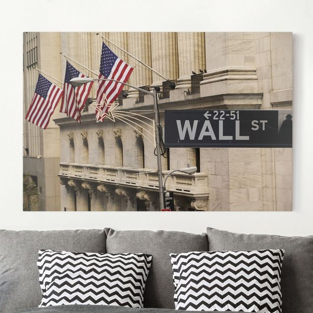New York Leinwand Wall Street