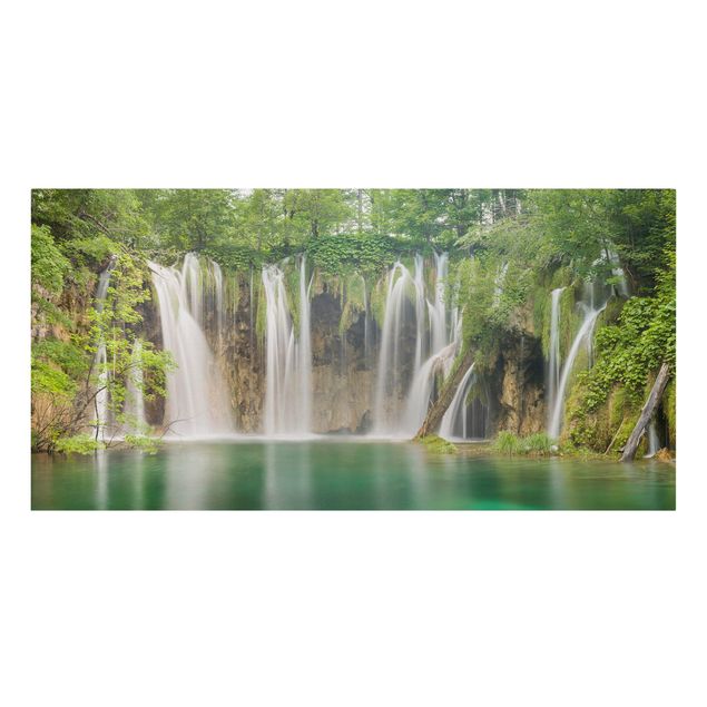 Leinwandbilder kaufen Wasserfall Plitvicer Seen