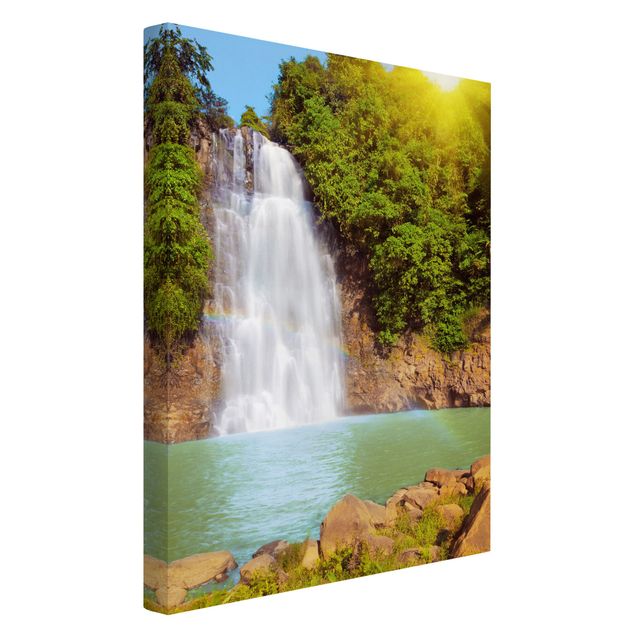Leinwandbilder kaufen Wasserfall Romantik