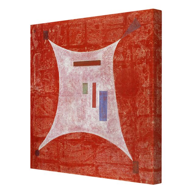 Leinwandbild - Wassily Kandinsky - In die vier Ecken - Quadrat 1:1