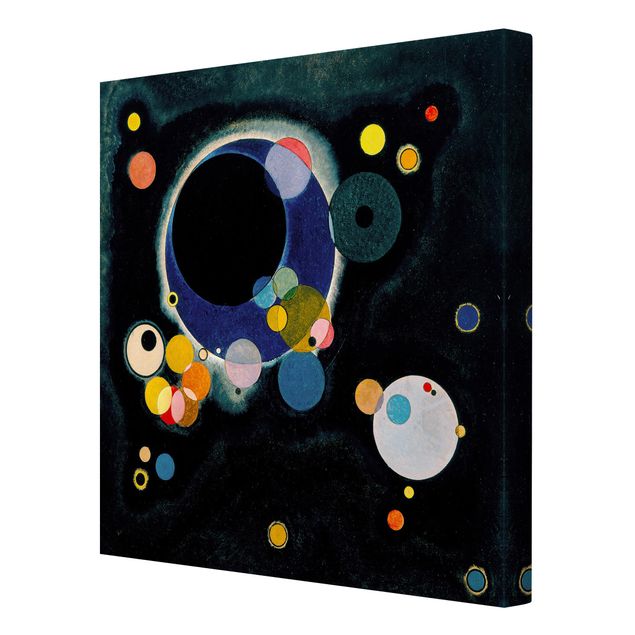 Leinwandbild - Wassily Kandinsky - Skizze für 'Einige Kreise' - Quadrat 1:1