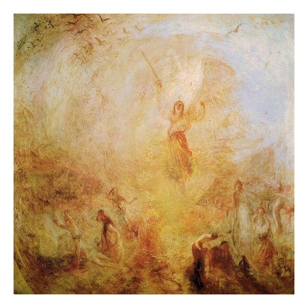 Leinwandbild - William Turner - Der Engel vor der Sonne - Quadrat 1:1