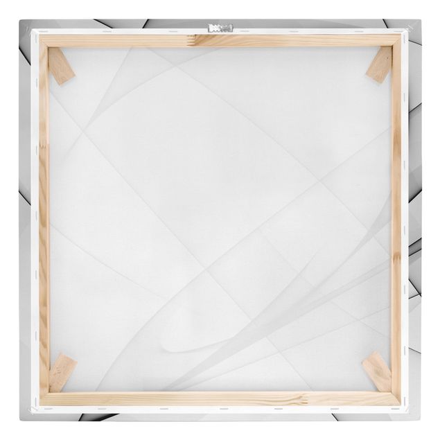 Leinwandbild Schwarz-Weiß - Winter Shapes - Quadrat 1:1