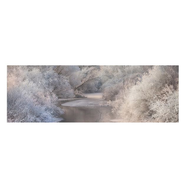 Leinwandbild - Winter Song - Panorama Quer
