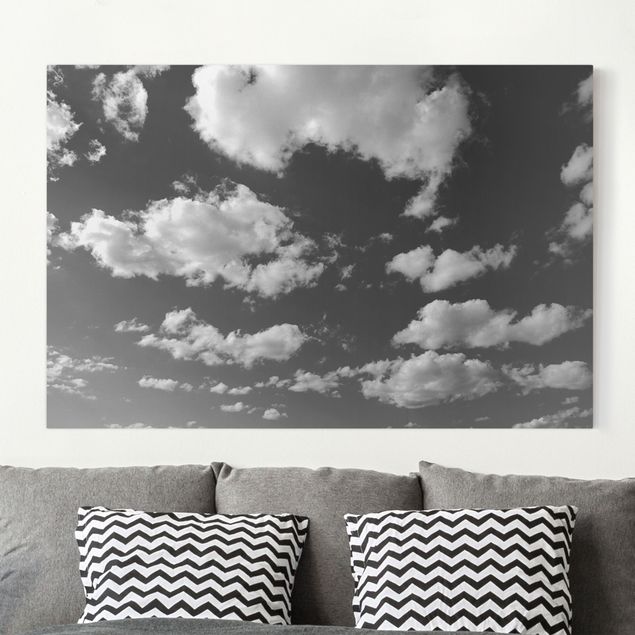 schwarz-weiß Bilder auf Leinwand Wolkenhimmel II