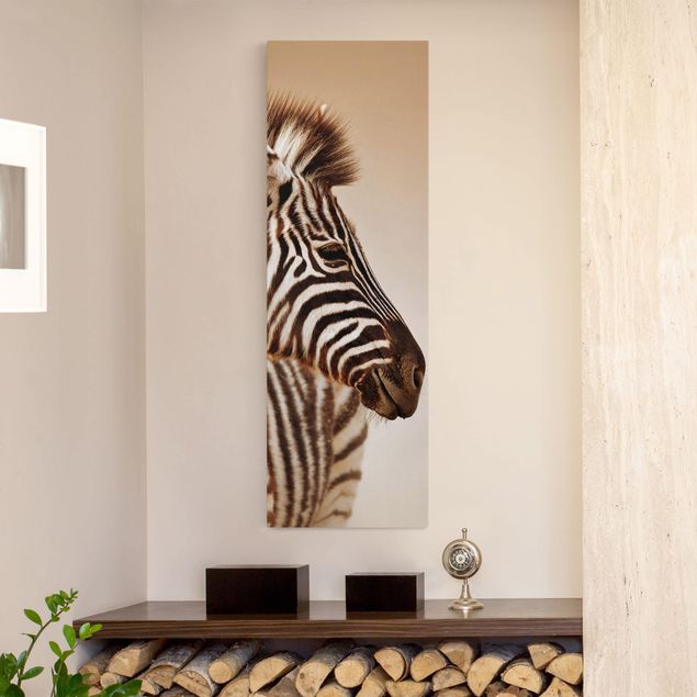Leinwandbilder kaufen Zebra Baby Portrait