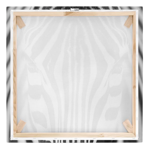 Leinwandbild - Zebra Look - Quadrat 1:1