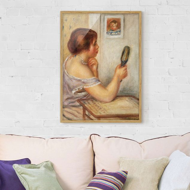 Kunstdrucke mit Rahmen Auguste Renoir - Gabrielle mit Spiegel