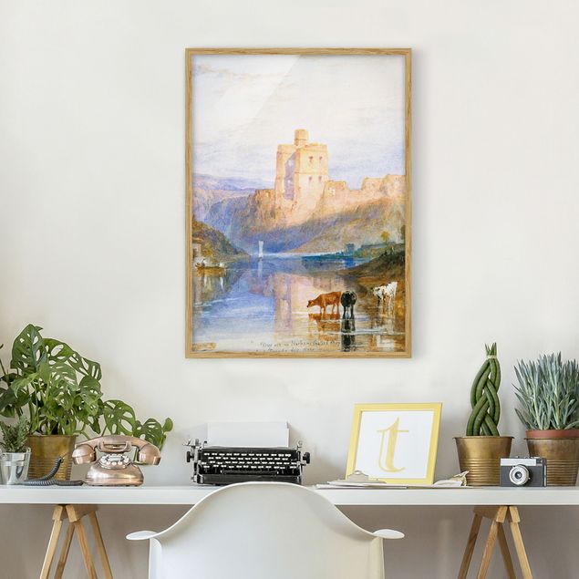 Skylines Bilder mit Rahmen William Turner - Norham Castle
