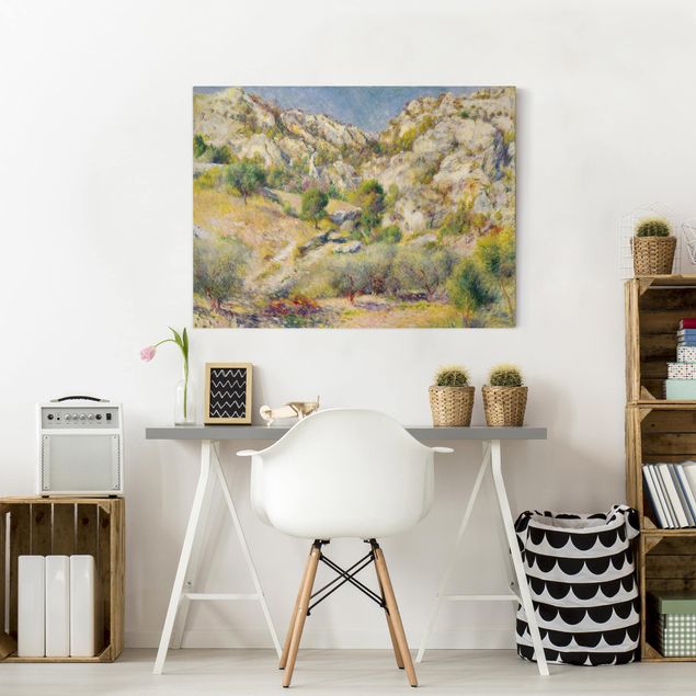 Leinwandbilder Berge Auguste Renoir - Felsen bei Estaque