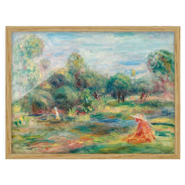 Natur Bilder mit Rahmen Auguste Renoir - Landschaft bei Cagnes