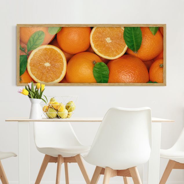 Wandbilder Saftige Orangen