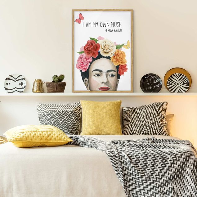 Blumen Bilder mit Rahmen Fridas Gedanken - Muse
