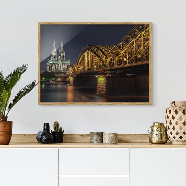 Moderne Bilder mit Rahmen Kölner Dom