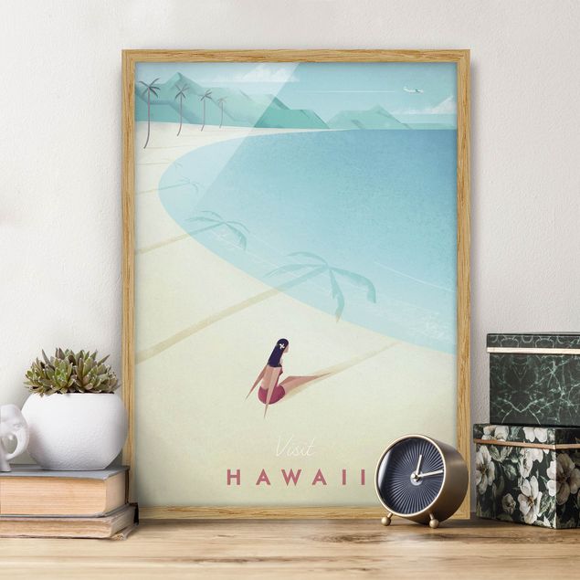 Moderne Bilder mit Rahmen Reiseposter - Hawaii