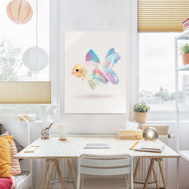 Jonas Loose Prints Fisch in Pastell