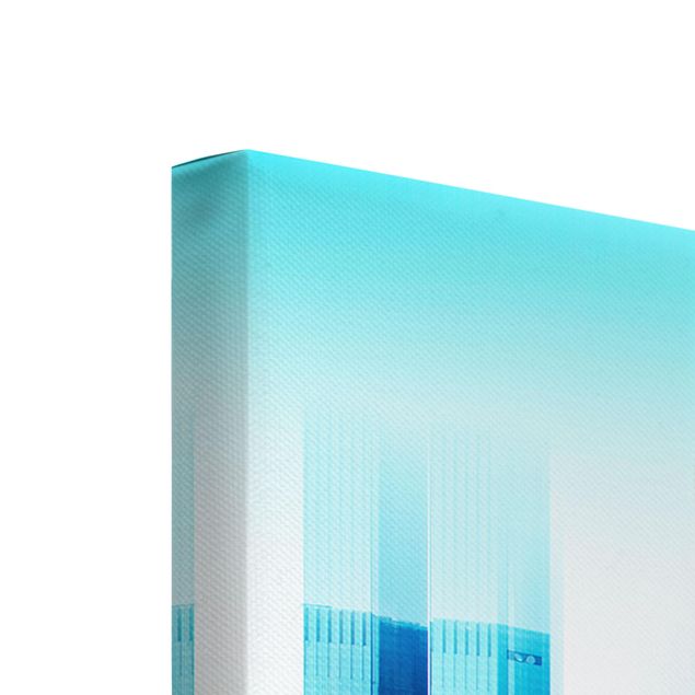 Leinwandbild 3-teilig - Manhattan Skyline Urban Stretch - Hoch 1:2