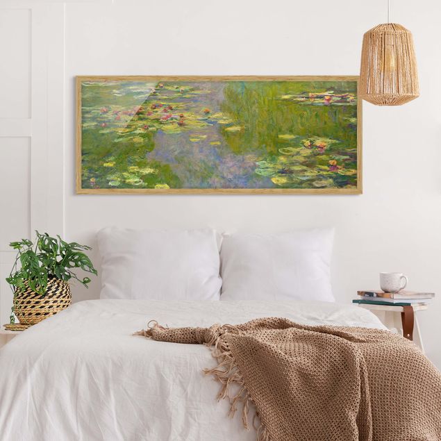Moderne Bilder mit Rahmen Claude Monet - Grüne Seerosen