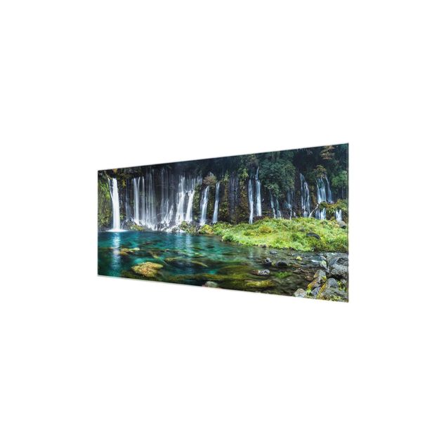 Glasbild - Shiraito Wasserfall - Panorama