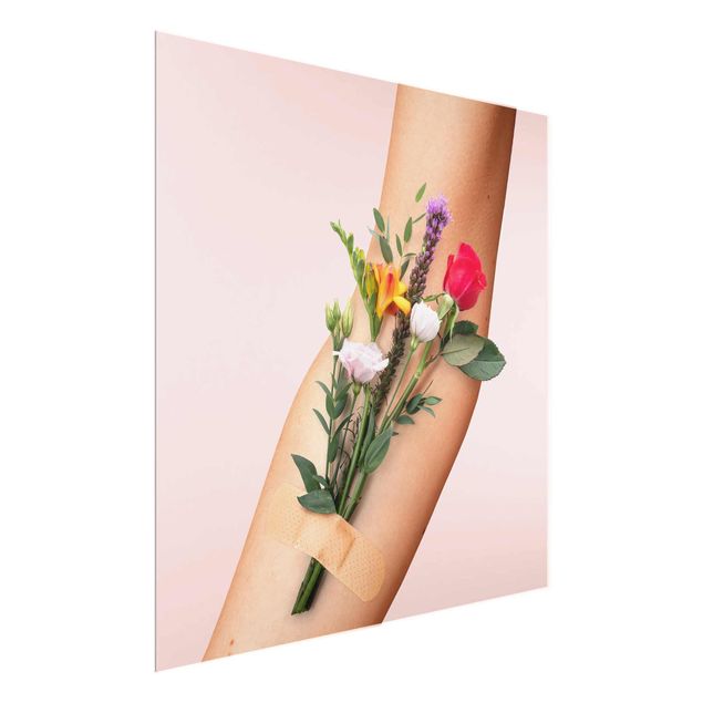 schöne Bilder Arm mit Blumen