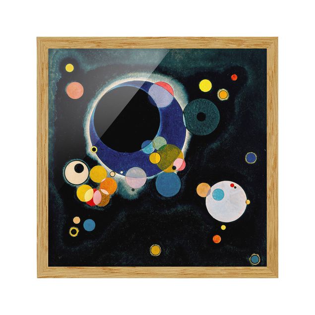 Abstrakte Bilder mit Rahmen Wassily Kandinsky - Skizze Kreise
