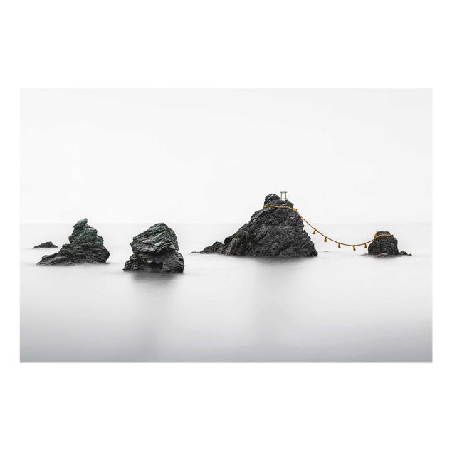 Bilder auf Glas Meoto Iwa - die verheirateten Felsen