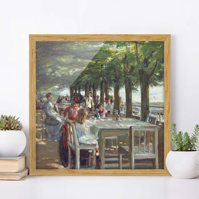 Impressionistische Gemälde Max Liebermann - Terrasse des Restaurants Jacob